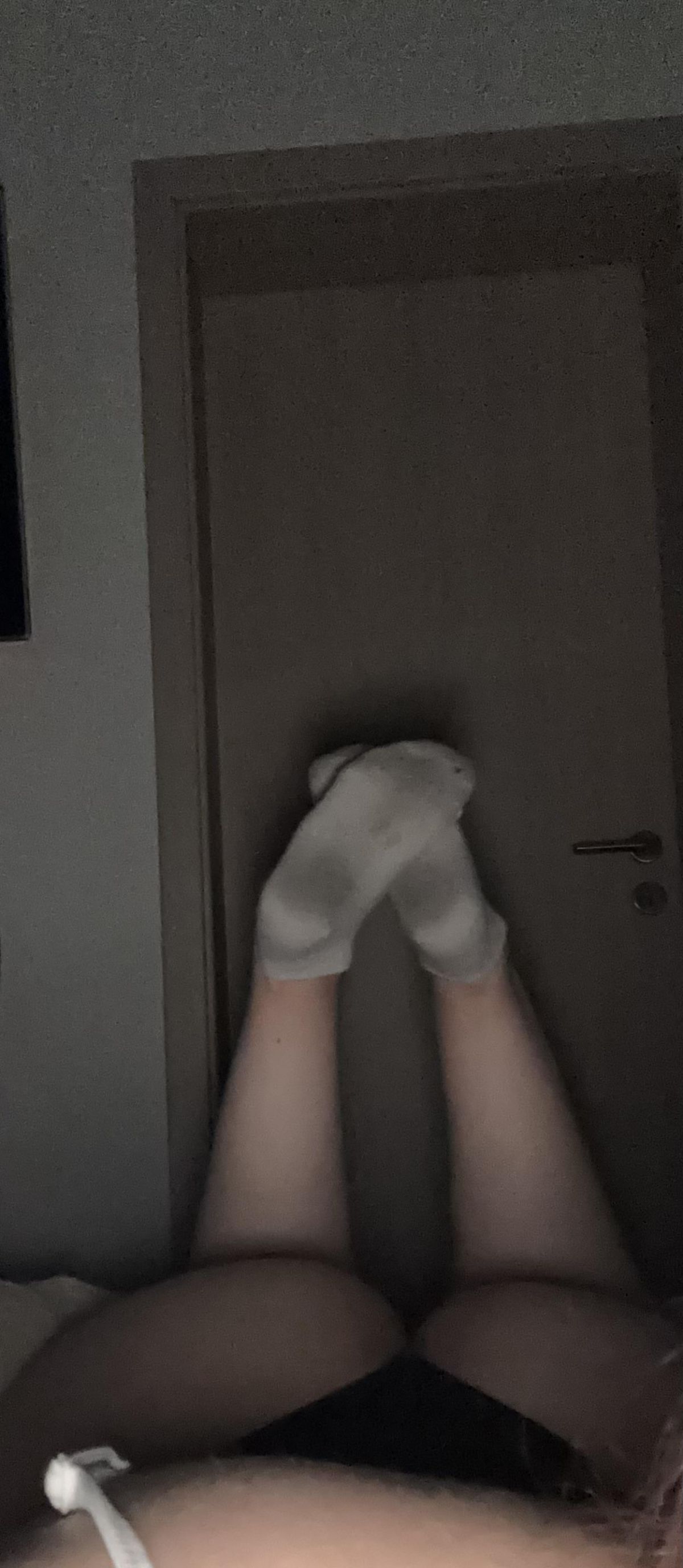 längere getragene Socken;)