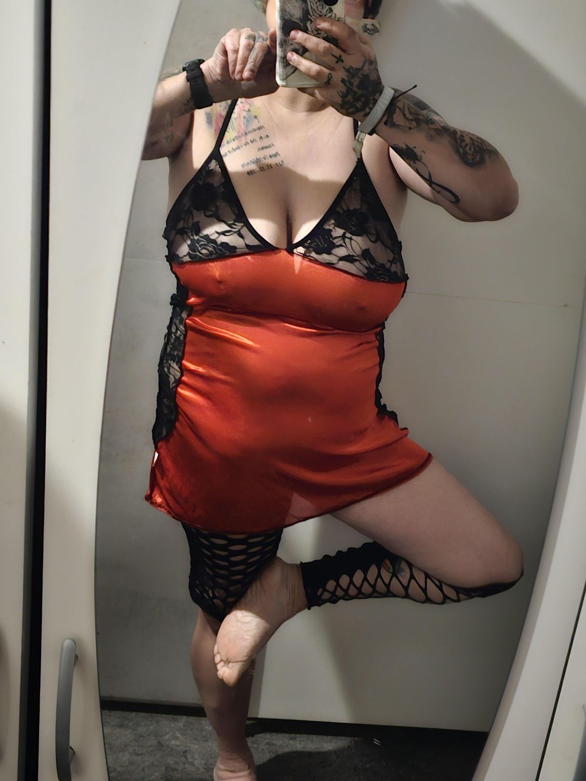 Heiße Dessous in Rot
