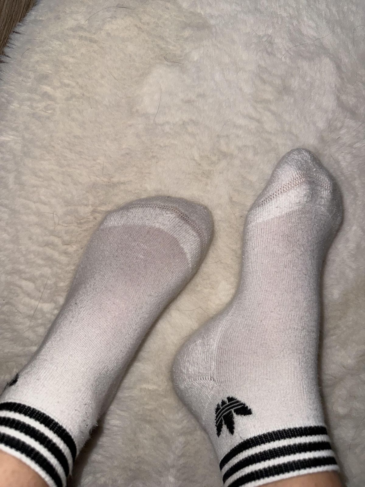 getragene Adidas Socken