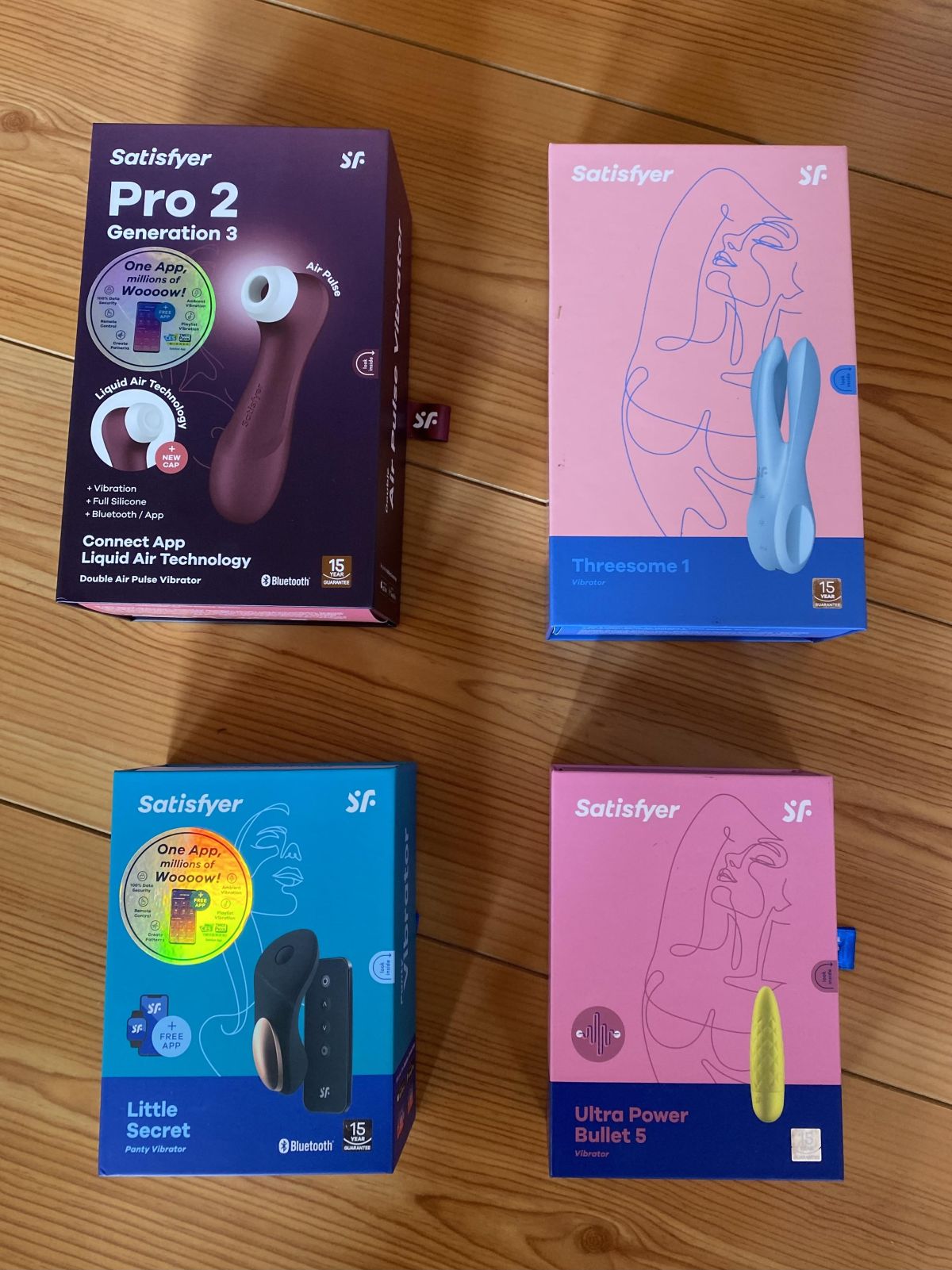 Verschiedene Satisfyer DruckwellenVibrator