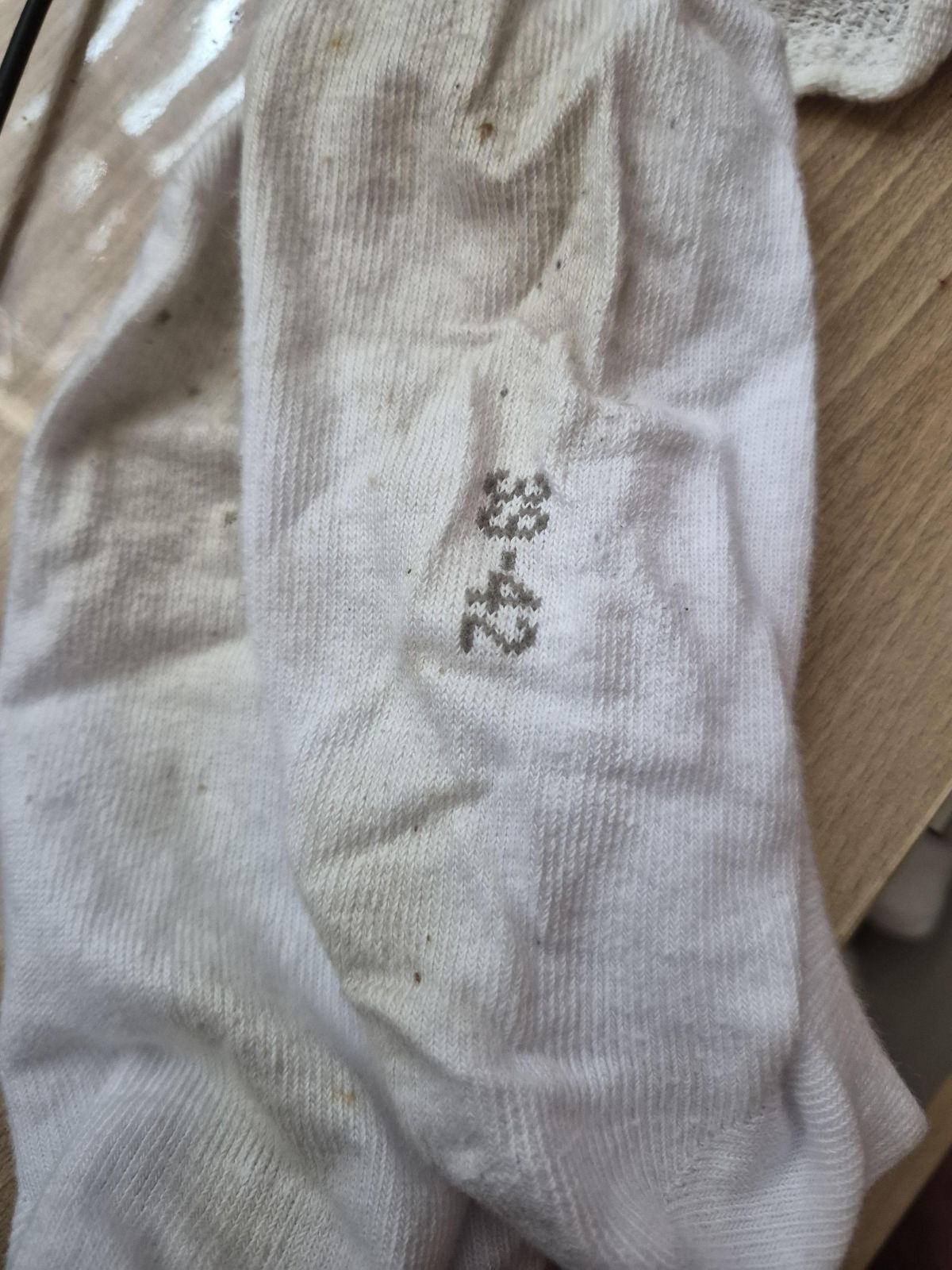 Getragene Socken
