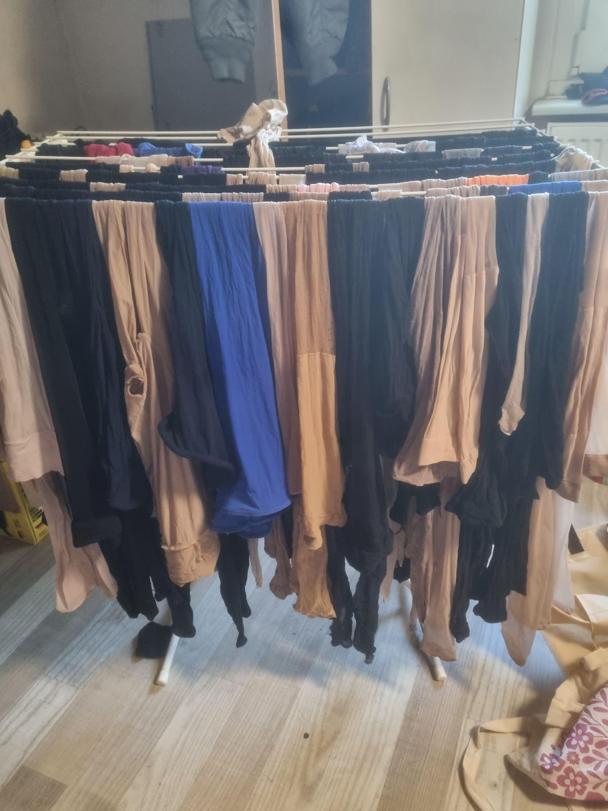 Getragene nylon Strumpfhosen