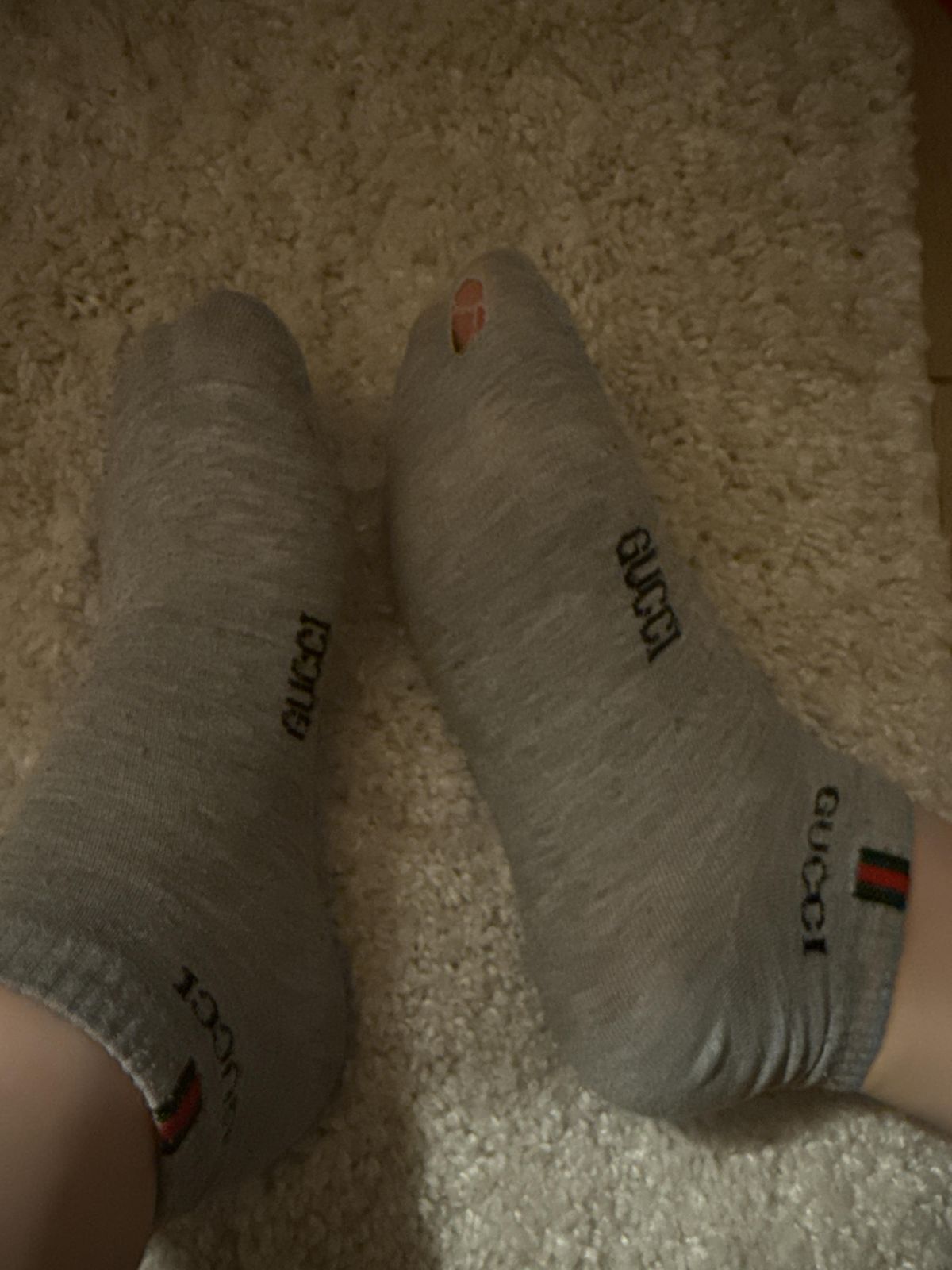 Getragene Kindersocken