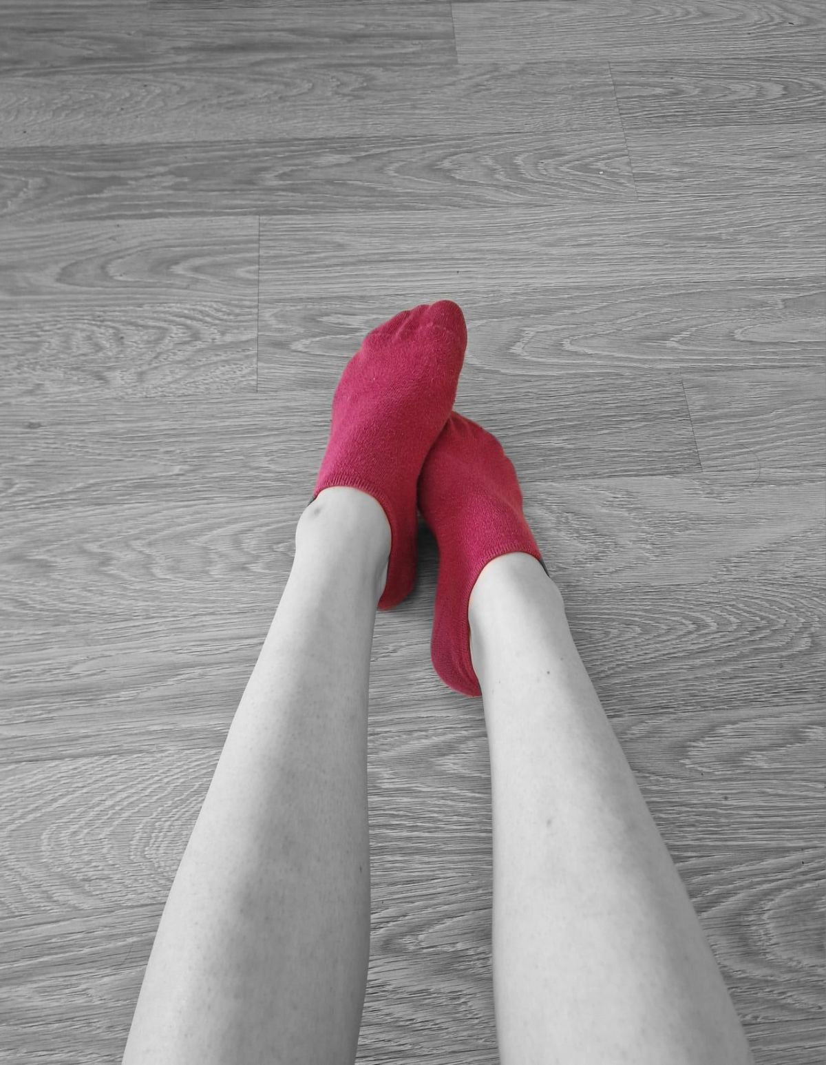 Getragene Socken