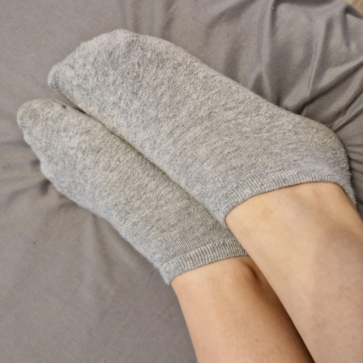 Getragene Socken