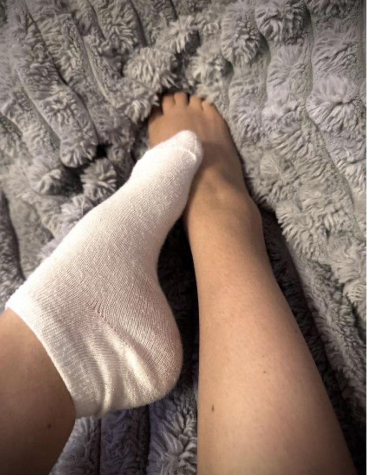 Getragene Socken
