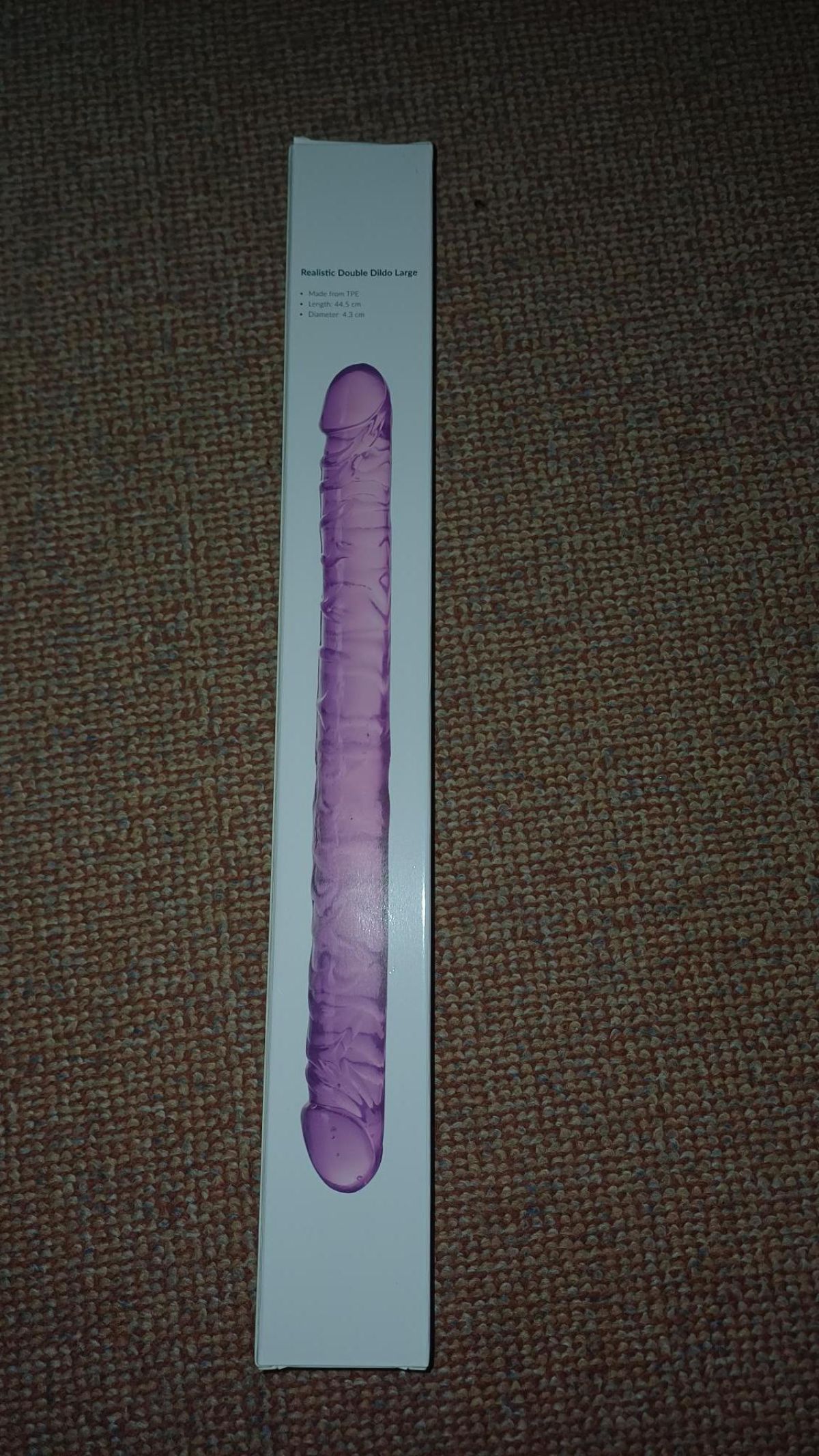 Realistic Double Dildo Large, Baseks Jelly lila