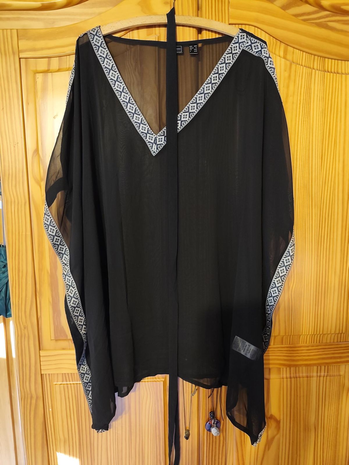 Kimono schwarz Gr. 50