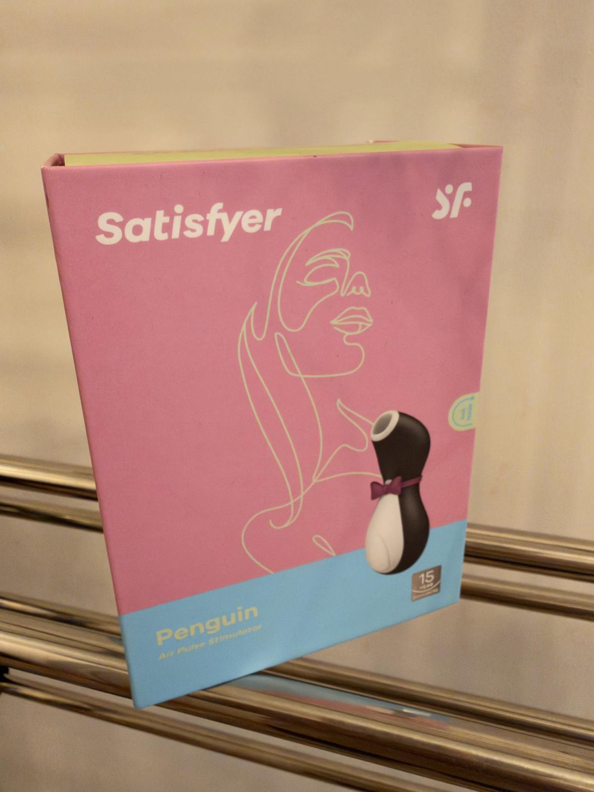 Satisfyer Penguin Air Pulse Stimulator – Black &amp; White, Brand New in Box