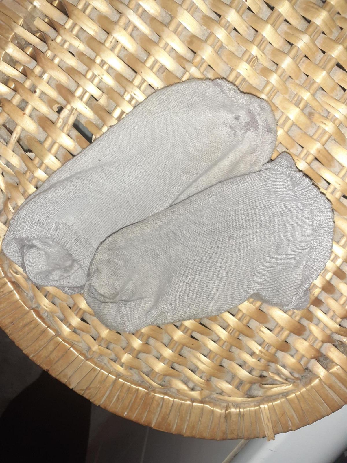 Getragene Socken