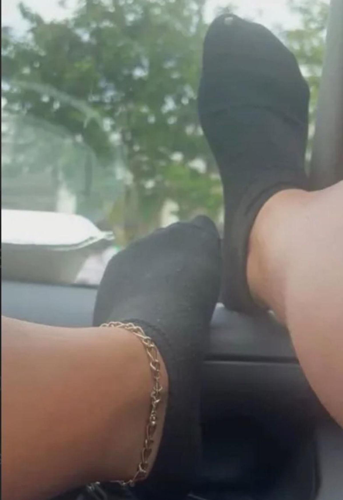 Getragene Socken