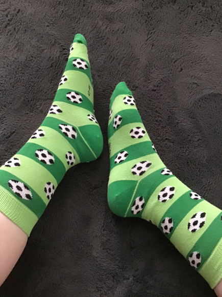 Getragene Socken