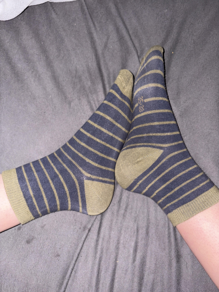 Getragene Socken