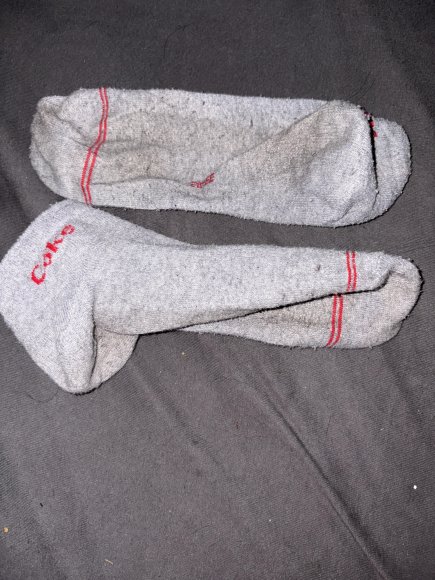 Getragene Socken