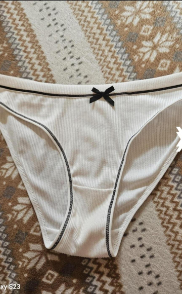 Weißer slip