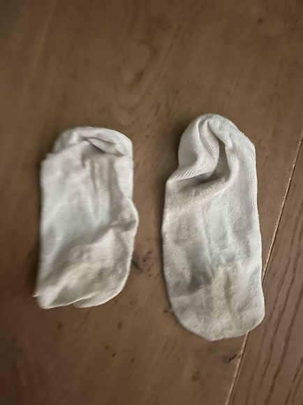 getragene socken