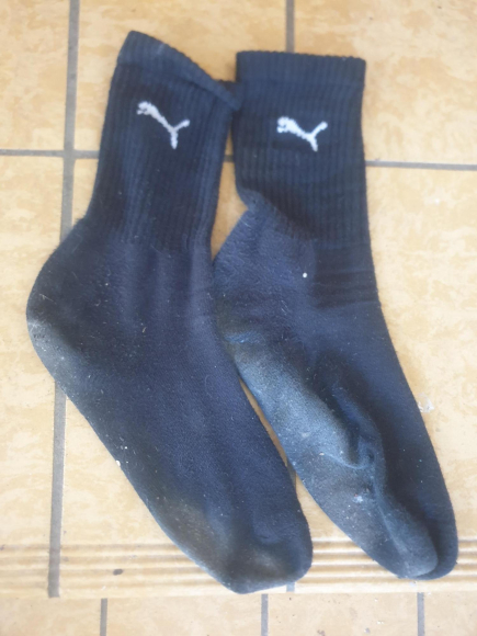Getragene Socken von Puma