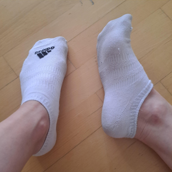 Getragene Socken