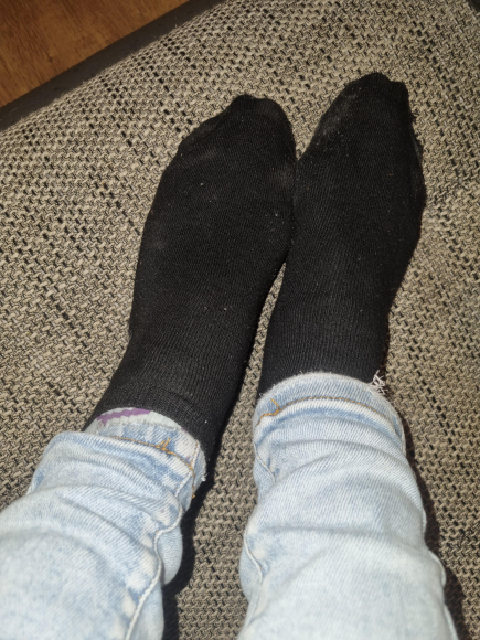 Getragene Socken  schwarz
