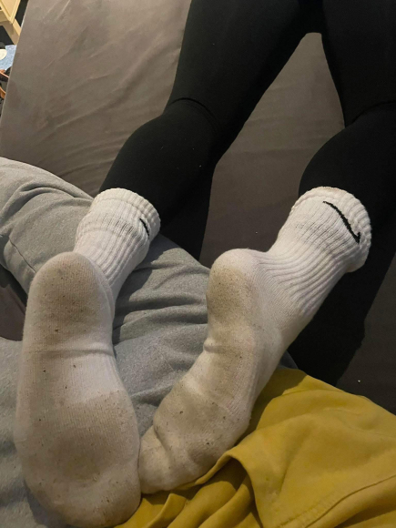 Weiße Markensocken nach Wunsch