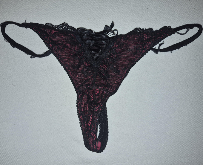 Sexy getragener tanga