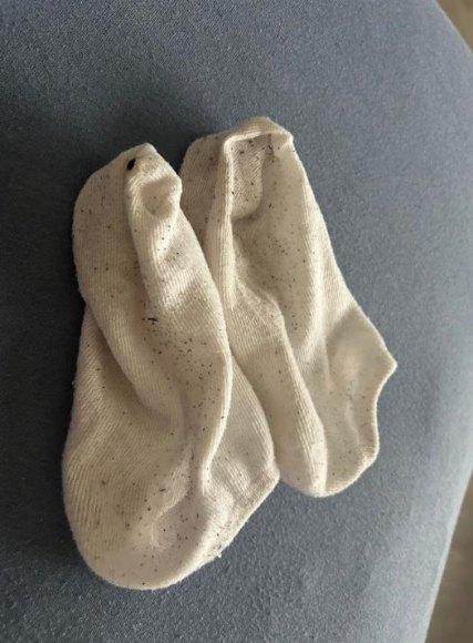 Getragene Gym Socken