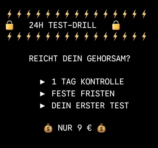 24h Test-Erziehung: Reicht dein Gehorsam für mich?