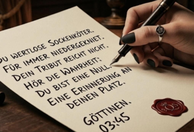 ERNIEDRIGUNGSBRIEFE PERSONALISIERT