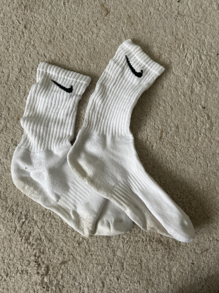getragene socken