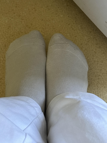Getragene Puma Socken