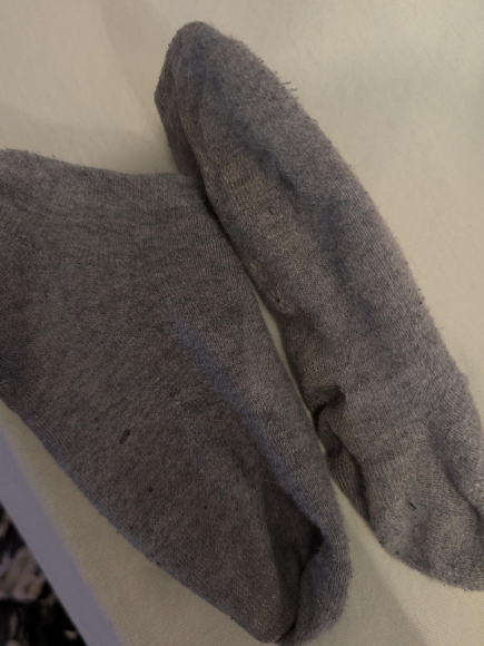Getragene Socken