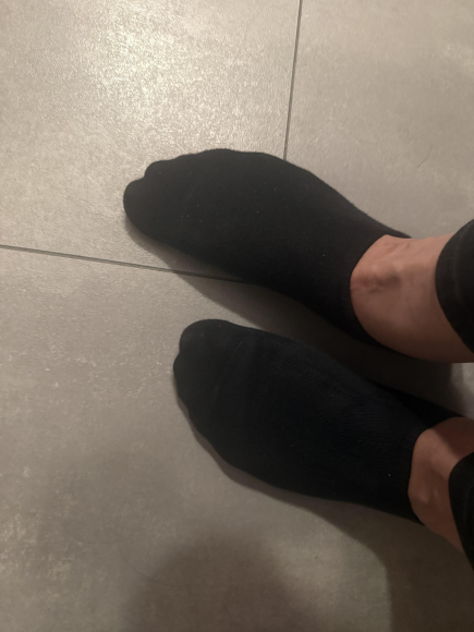 Getragene Socken