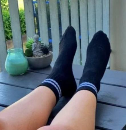 Getragene Socken