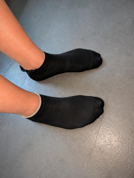 Getragene Sport-Socken