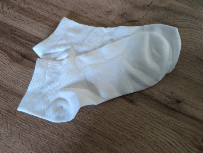 Getragene Socken