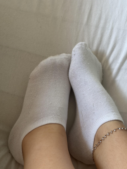 getragene Socken
