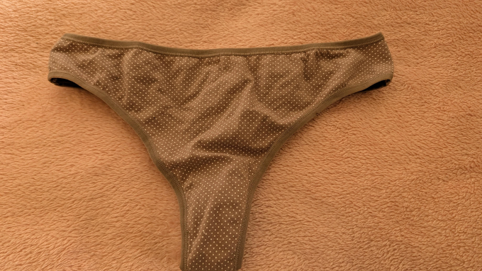Getragener Slip mit persönlicher Note