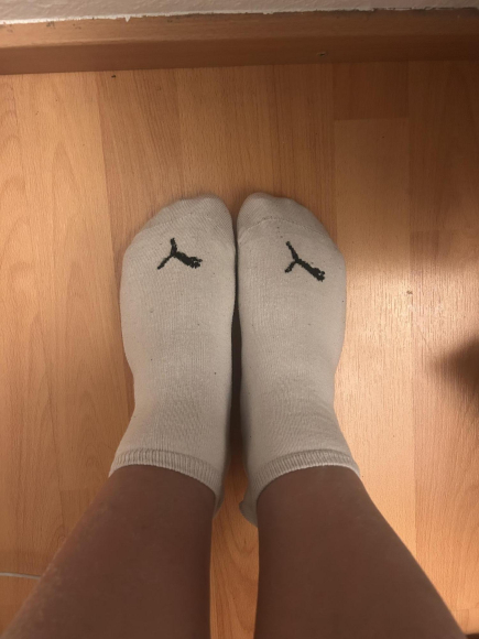 getragene Sportsocken