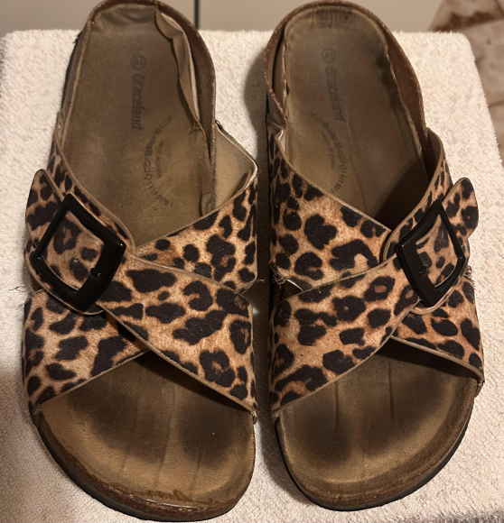 Intensiv getragene Schuhe