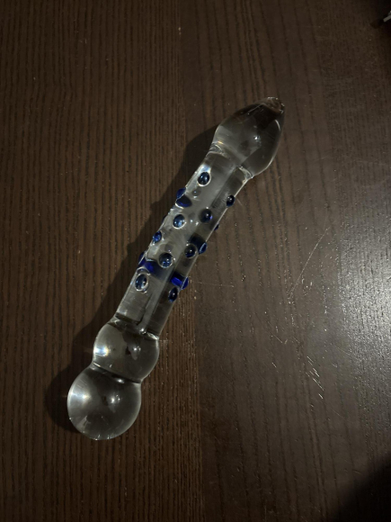 Glas Dildo mit Nopen