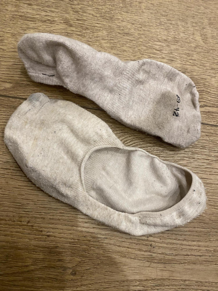 Meine kleinen benutzen Socken