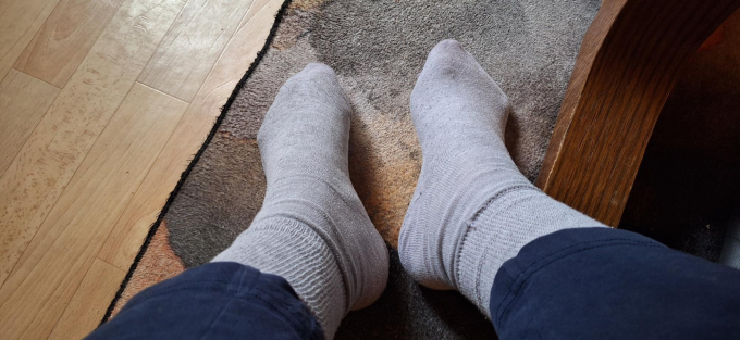 Getragene socken