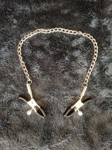 Nippelklammern mit Kette 35 cm lang gebraucht